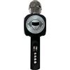 Lexibook, Microfono Senza Fili con Altoparlante e luci, Bluetooth®, Funzione Voice Changer, Effetti Luminosi, Slot Micro SD, USB, Nero/Argento, MIC260