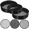 Garden Soil Sifting Pan Set 3 Durable Plastic Mesh Sieves for Planting