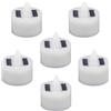 6pcs Lampada candele solare Lampada elettrica Lampada Luce LED LED