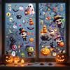Joeyan 9 Fogli Vetrofanie Halloween Riutilizzabili 120pcs DIY Decorazioni