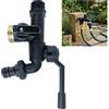 for giardino in Ottone Massello per Rubinetto 3/4 Pollici Doppia Uscita Nero