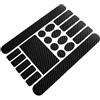 Durable Carbon Fibre Chainstay Stickers Frame Protector Set for Bicycle Black