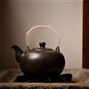 Rustic Khaki Teapot Handle Replacement Ceramic Compatible Kettle Grip