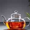 Handmade Transparent Glass Teapot with Air Outlet and Filter