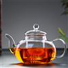 Handmade Transparent Glass Teapot with Air Outlet and Filter