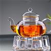 Handmade Transparent Glass Teapot with Air Outlet and Filter
