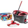 Vileda Set mocio rotante con secchio e strizzatore a pedale TURBO-EASYWRING CLEAN 6 L
