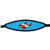 Best Divers In/Sql-v, Cinturino Maschera Neoprene Chiusura Velcro Squalo Sub Unisex Adulto, Multicolore, Taglia
