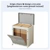 Baule Pieghevole con Ruote Resistente perl'a Polvere Contenitore per Vestiti