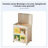 Baule Pieghevole con Ruote Resistente perl'a Polvere Contenitore per Vestiti