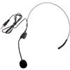 Black Back Electret Headworn Microfono Sistema Wireless Tipo Verticale Spina