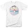 Betty Boop - Miami Beach - T-Shirt Maniche Corte Unisex Adulto - Bianco