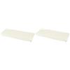 ANDY & HELEN® - Lenzuolo sotto per brandina asilo con angoli elasticizzati per una totale aderenza. Misure standard 65x140 cm in 100% cotone, Panna (Confezione da 2)