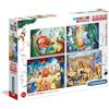 Set di 4 puzzle progressivi da 20, 60, 100 e 108 pezzi, Medioevo ONCE-UPON-A-TIM