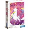 CLEMENTONI Puzzle da 500 pezzi con unicorno FANTASTIC ANIMALS