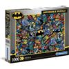 CLEMENTONI Puzzle panoramico da 1000 pezzi DC-COMICS-BATMAN-IMPOSSIBLE 39574