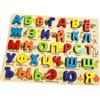 Puzzle di alfabeto russo con parole in legno, set di blocchi di puzzle per