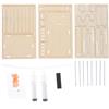 1 Set Handmade Lab Jack Machine Toy Educational Science Kit Beige Wood ABS