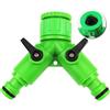 2Pcs Reusable Washing Machine Hose Connector Green Y Type Water Fitting