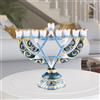 Candelabro Menorah Portacandele Centrotavola Da Altare con Artigianato Raffinato