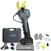 Cecotec Forbici Cesoie per Potatura Giardino Professionale TitanCut 3000. Motore Brushless 400W. Lame in Acciaio con Titanio. Rami 30mm. Display Digitale. 2 Batterie 21V Incluse. Precisione e Durata