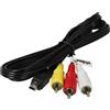 vhbw Cavo audio video AV stereo per Canon PowerShot A3200 IS A3300 A3350 A3300IS