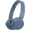 Sony WH-CH520 Cuffie Bluetooth Wireless 50H Multipoint DSEE Microfono Blu