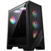 MSI MAG FORGE 120A AIRFLOW computer case Midi Tower Nero, Trasparente