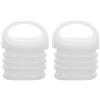 2Pcs White Rubber Stopper for Mop Bucket Water Outlet Sealing Plug