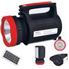 Kit Energia Solare Pannello con Batteria Torcia Lampada Lampadina LED USB