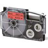Casio EZ-Label Printer XR-6RD1 Label Tape Self-Adhesive 6 mm x 8.0 m Black on Re