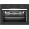 STAYLUX Forno da Incasso Ventilato 90 cm Nero Maxi Forno Multifunzione 100 Lt Ventilto