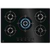 ELECTROLUX EGG75372K PIANO COTTURA A GAS 5 FUOCHI 75 CM PIANO IN VETRO NERO