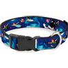 Peter Pan Plastic Clip Collar Peter Pan Flying Scene NARROW-Medium 8.5-12"