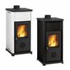 Nordica-Extraflame Stufa a legna Tea La Nordica Extraflame Ghisa Acciaio Nero/Bianco 6,6 kw. 189 m³