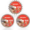 BATIOPV Lama per Sega Circolare 160 x 20/16 mm 24/40/60 Denti 3 Pezzi per Legno