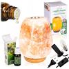 Ogrody Solne LAMPADA DI SALE PER AROMATERAPIA + OLIO ESSENZIALE DI MENTA NATURALE 12 ml