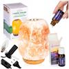 Ogrody Solne LAMPADA DI SALE PER AROMATERAPIA + OLIO ESSENZIALE DI LAVANDA NATURALE 12 ml