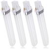 Bulbi Lampada UV 9 Watt 4 Pezzi Ricambio Gel Ricostruzione Unghie Semipermanente