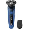 PHILIPS S5466/17 RASOIO ELETTRICO WET & DRY RICARICABILE 3 TESTINE BLU NERO