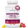Bandini® Berberina 1000mg Pura Alta Dose | 180 Capsule Vegane - Berberina HCl da