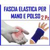 Kmt FASCIA ELASTICA MANO POLSO 2 Pezzi POLSIERA TUTORE TENDINITE DISTORSIONE MANO