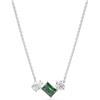Swarovski Collana Swarovski Mesmera 5668278 necklace Cristalli Trilogy Verde Rodio Donna