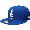 New Era Music Note Royal Cap 59Fifty 5950 Fitted Edizione Speciale Limitata