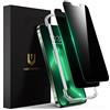 UNBREAKcable [2-Pezzi Privacy Vetro Temperato per iPhone 13 PRO Max [Durezza 9H/ Ultra HD/Anti-Impronta/Tocco 3D]
