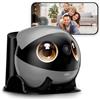Enabot EBO Air 2 Plus FamilyBot, robot interattivo, sorveglianza domestica mobile 3K, telecamera di sorveglianza con chat AI (chatGPT) e pattuglia auto e audio e videochiamate bidirezionali (grigio
