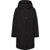 ECOALF Giaccone Donna NUPEN Nero Impermeabile con Cappuccio