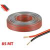 Matassa Cavo Audio 85 m Bipolare 2x2,5 per Impianto Stereo Casse Rosso e Nero
