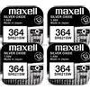 Maxell 4x Maxell SR621SW 364 363 Batteria Orologio Silver Oxide 1.55V Giappone