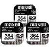 Maxell 3x Maxell 364 363 SR621SW Batterie Orologio 1.55V Ossido Argento Giappone